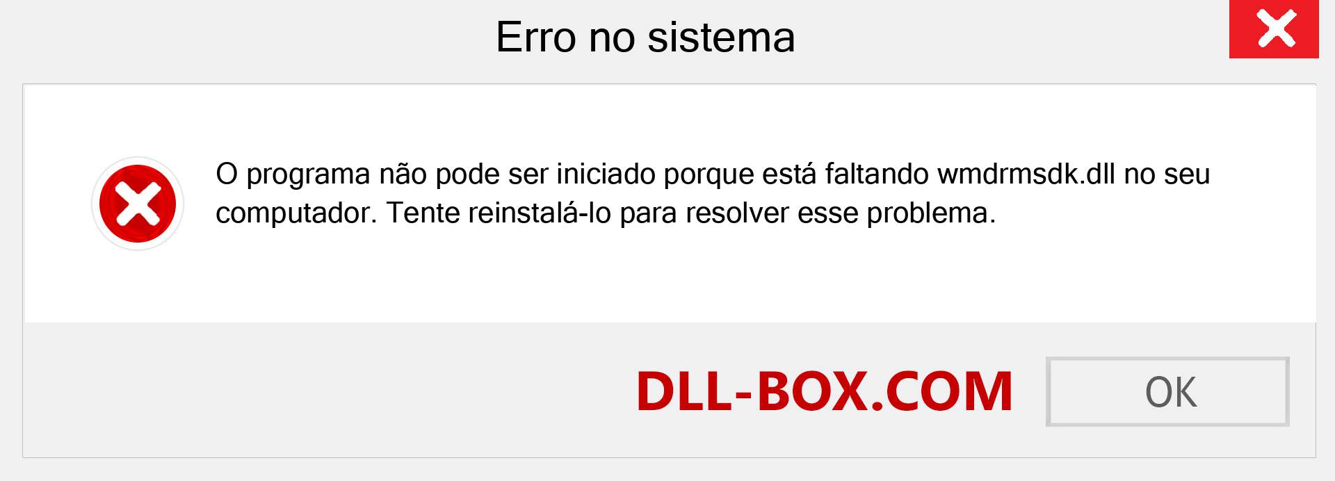 Arquivo wmdrmsdk.dll ausente ?. Download para Windows 7, 8, 10 - Correção de erro ausente wmdrmsdk dll no Windows, fotos, imagens